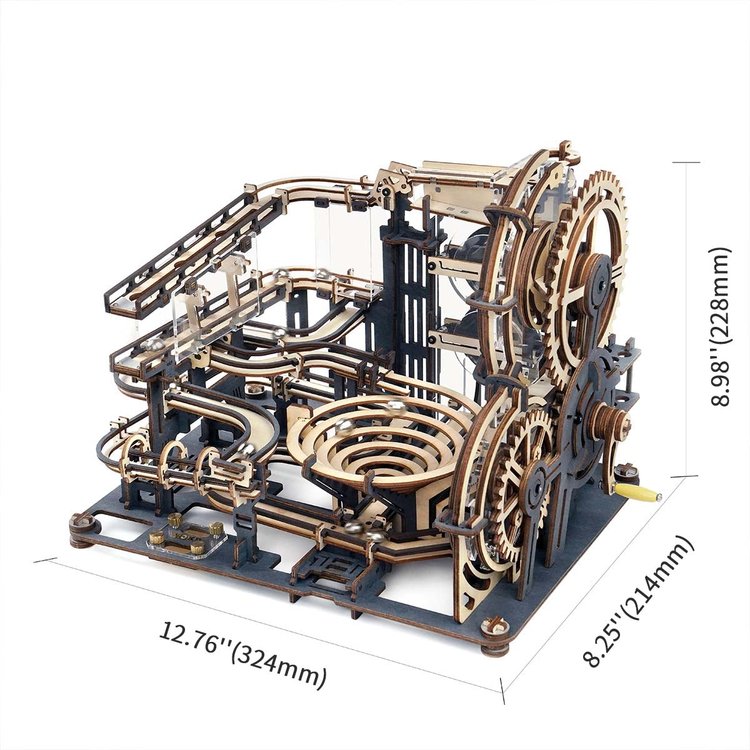 Marble Spaceport Marble Run DIY Wooden Puzzle