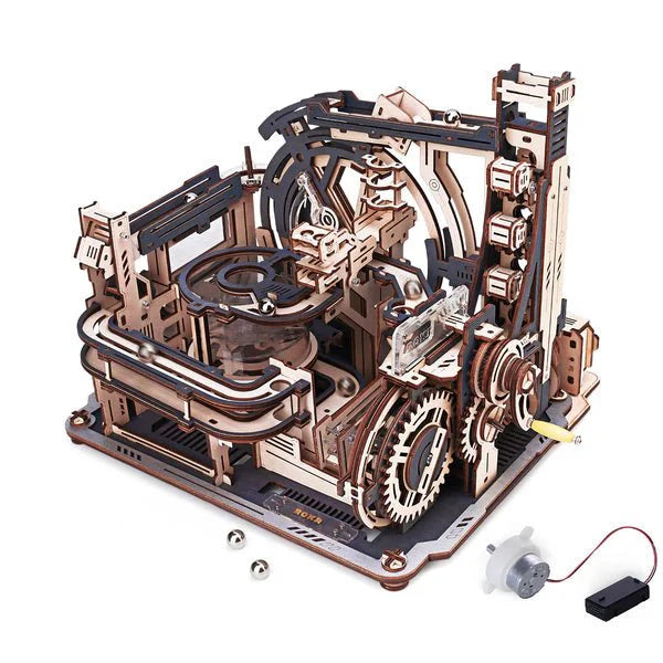 Marble Spaceport Marble Run DIY Wooden Puzzle
