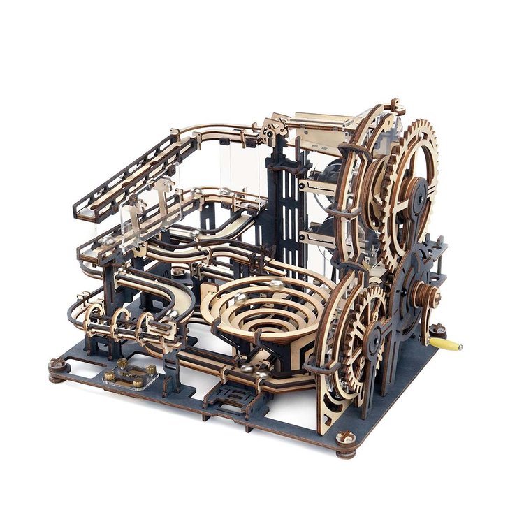 Marble Spaceport Marble Run DIY Wooden Puzzle
