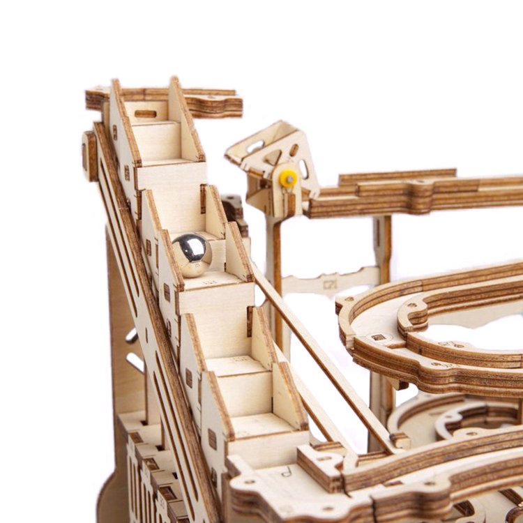 Marble Spaceport Marble Run DIY Wooden Puzzle