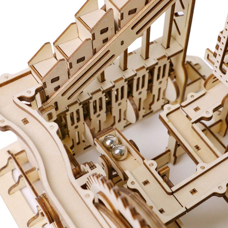 Marble Squad Trapdoors Marble Run MR-4 3D Wooden Puzzle