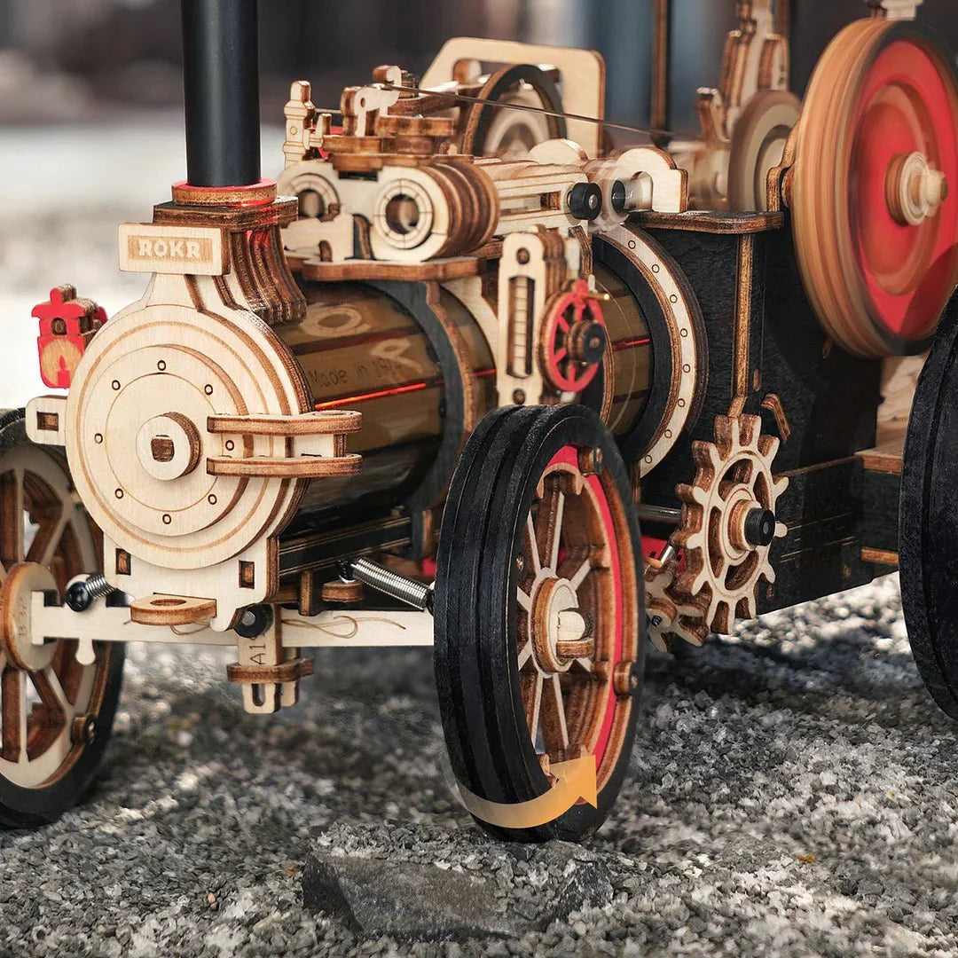 Mechanical Steam Engine 3D Wooden Puzzle
