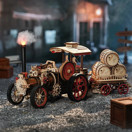 Mechanical Steam Engine 3D Wooden Puzzle