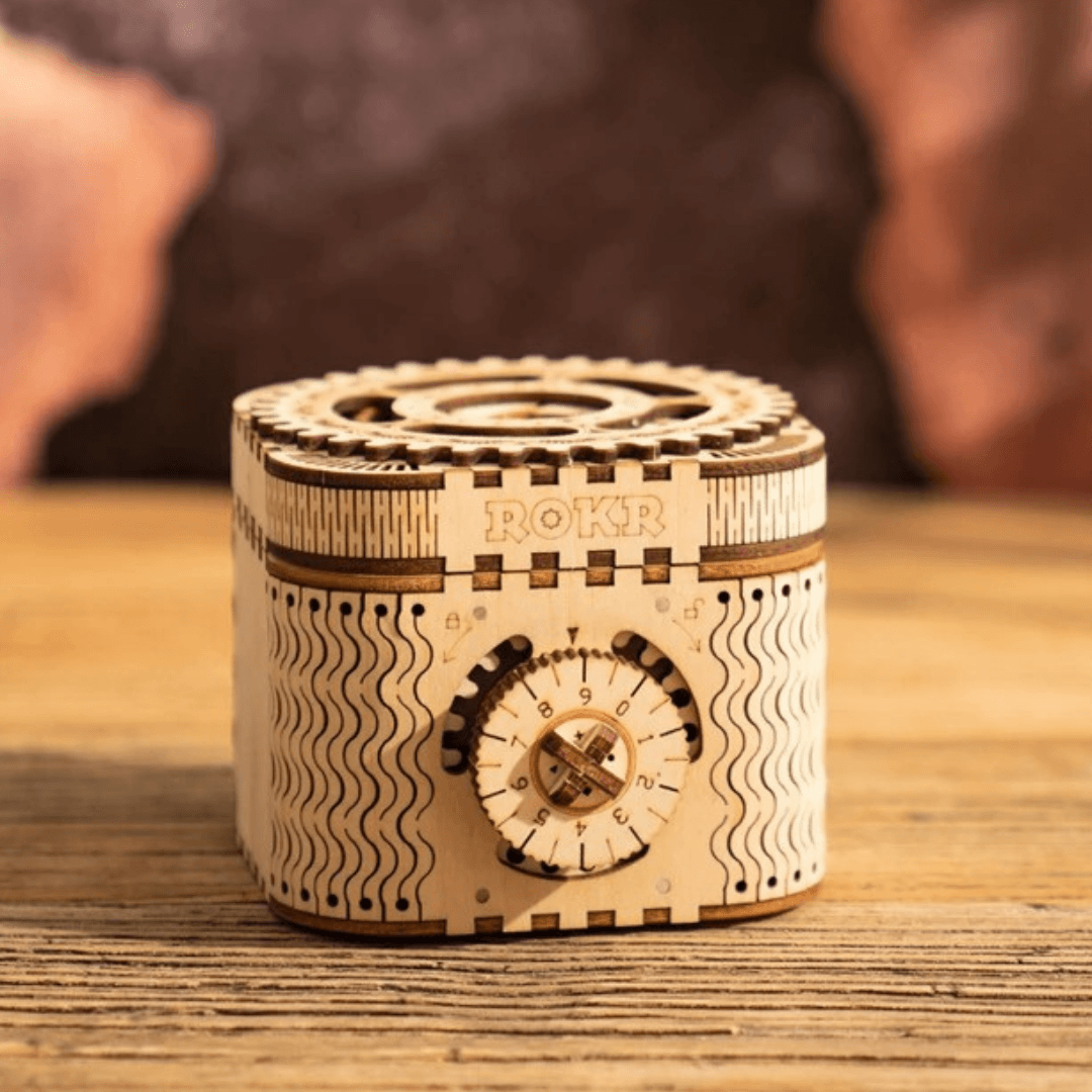 Mechanical Treasure Box 3D Wooden Puzzle