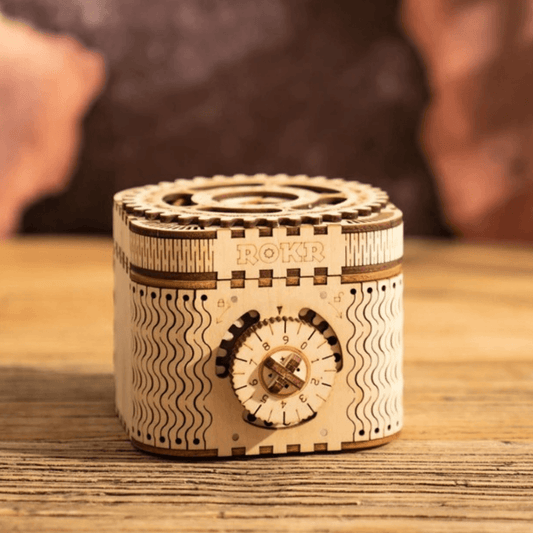 Mechanical Treasure Box 3D Wooden Puzzle