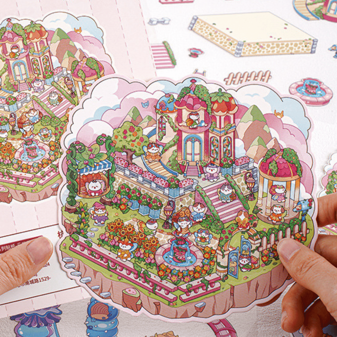 Meowgical Adventures - Stick n’ Scene 3D DIY Scene Stickers Therapy