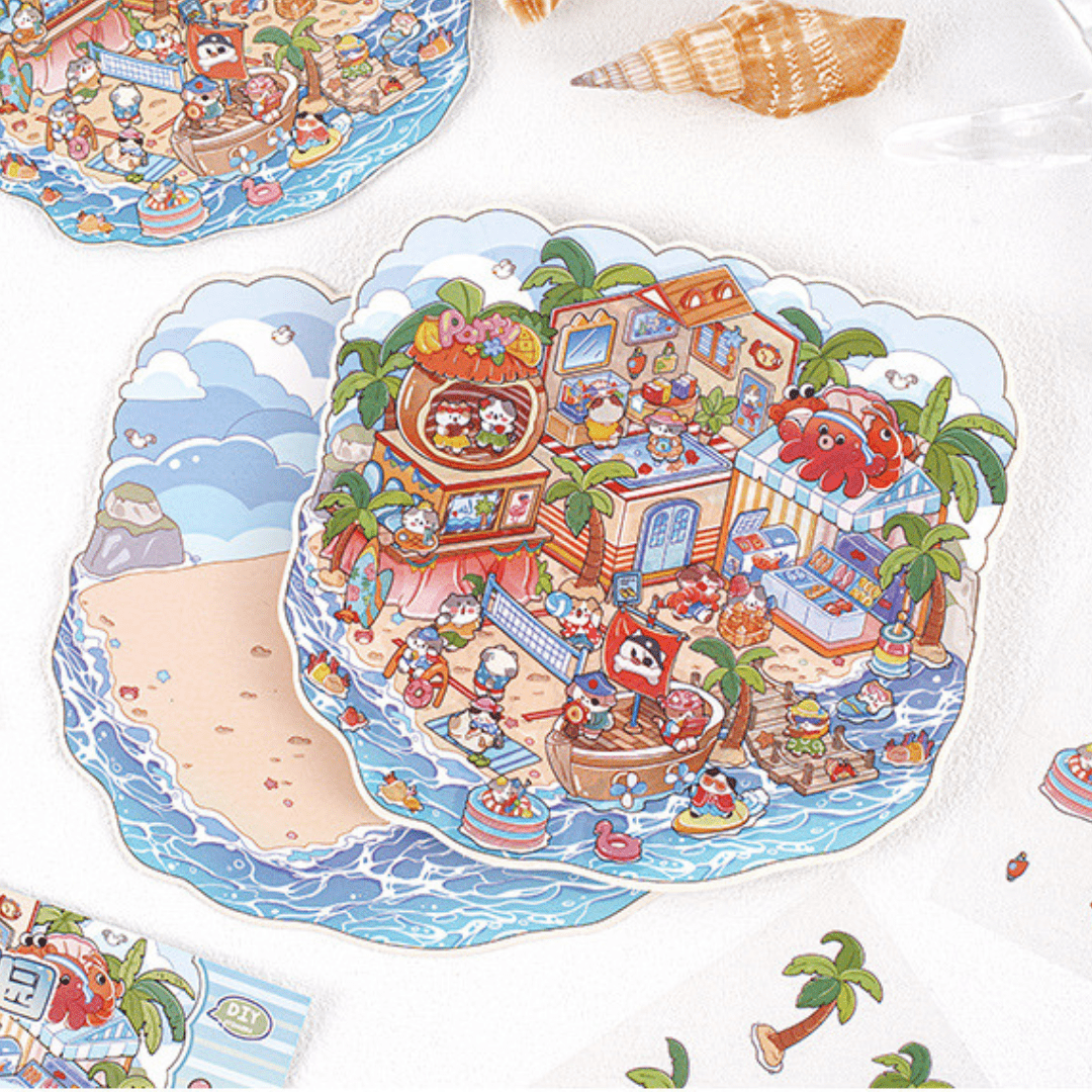 Meowgical Adventures - Stick n’ Scene 3D DIY Scene Stickers Therapy