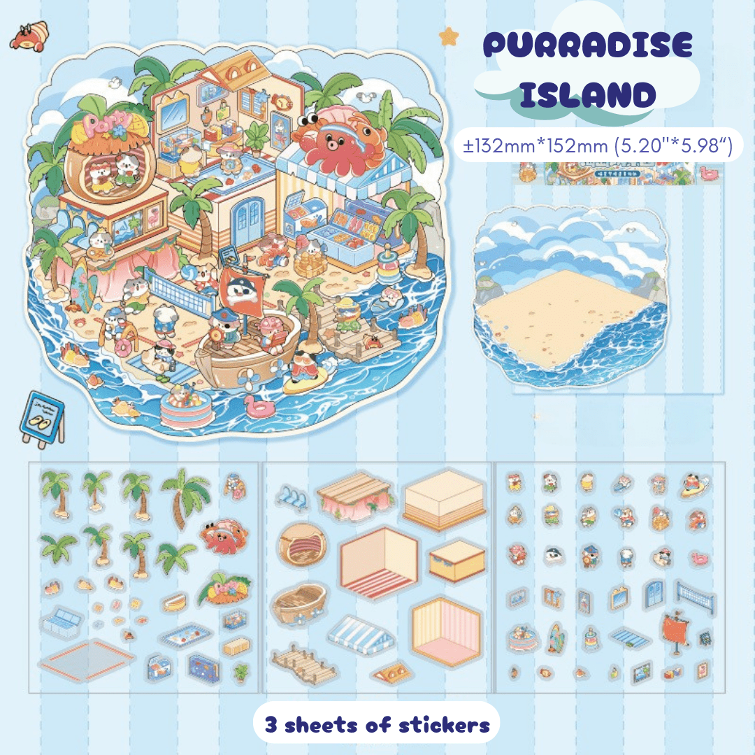 Meowgical Adventures - Stick n’ Scene 3D DIY Scene Stickers Therapy