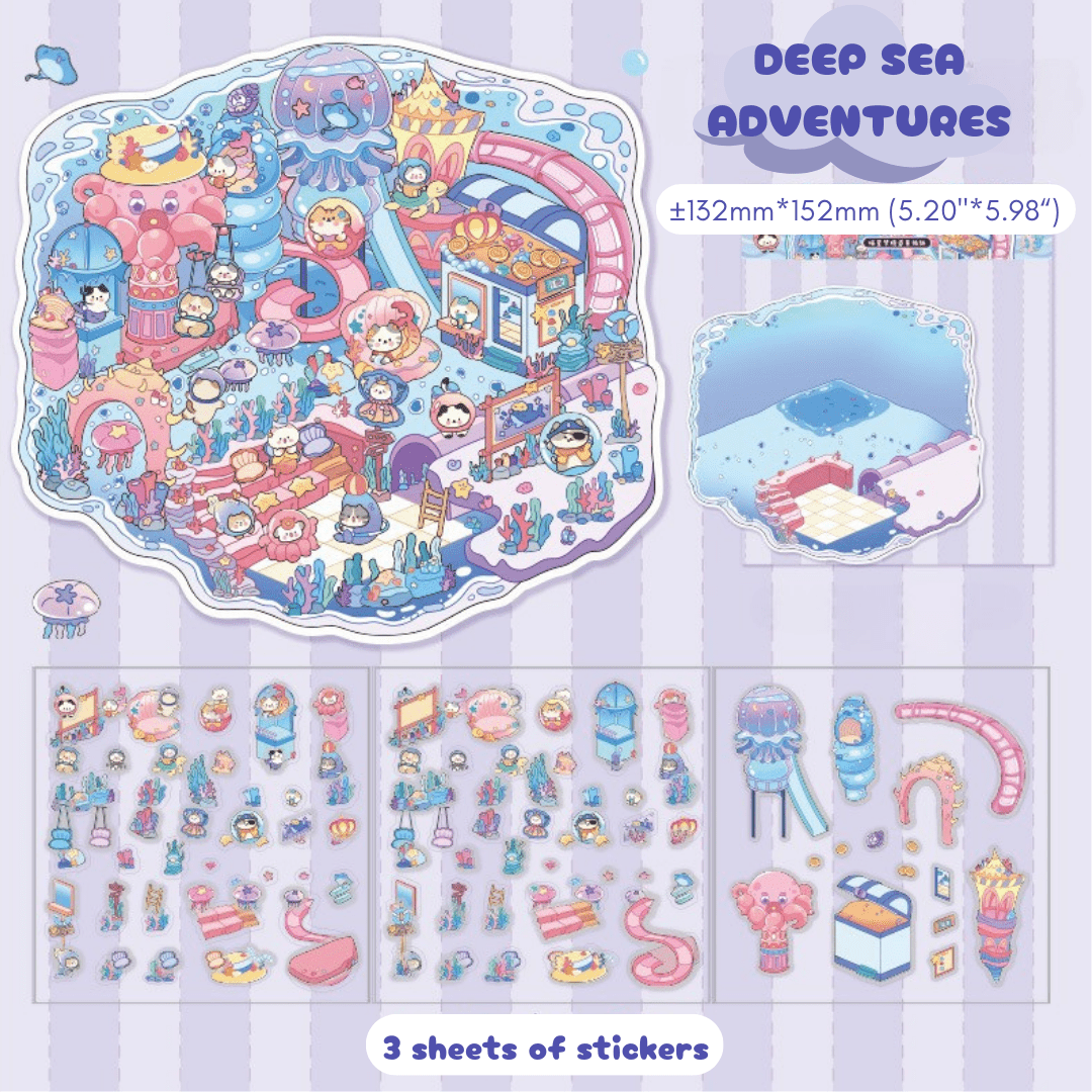 Stick n’ Scene 3D DIY Scene Stickers Therapy Sets