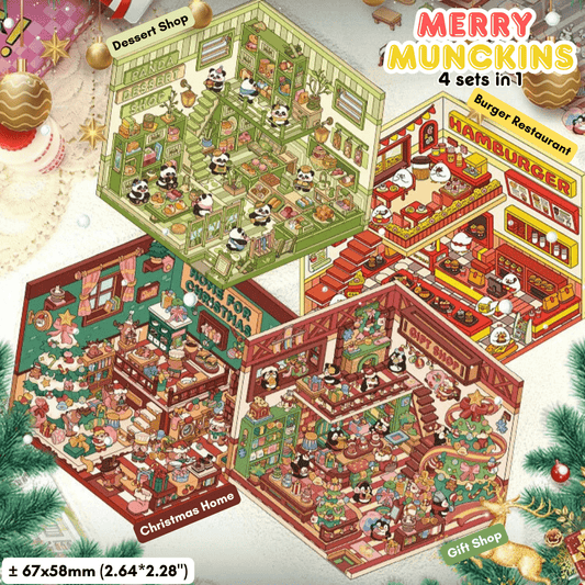 Merry Munchkins - Stick n’ Scene 3D DIY Scene Stickers Therapy - DIYRICLE