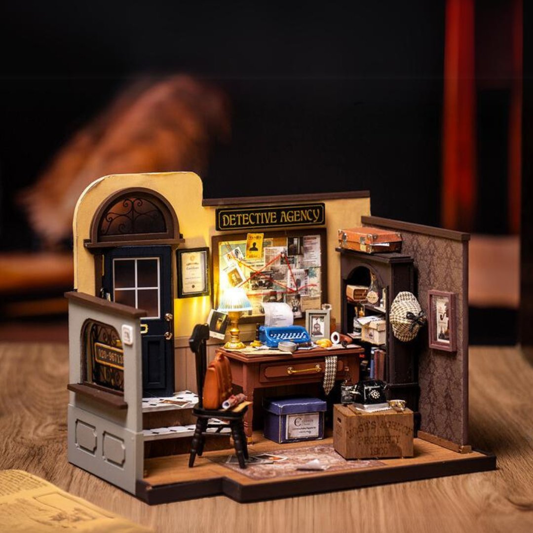 Mose's Detective Agency DIY Miniature House Kit - DIYRICLE