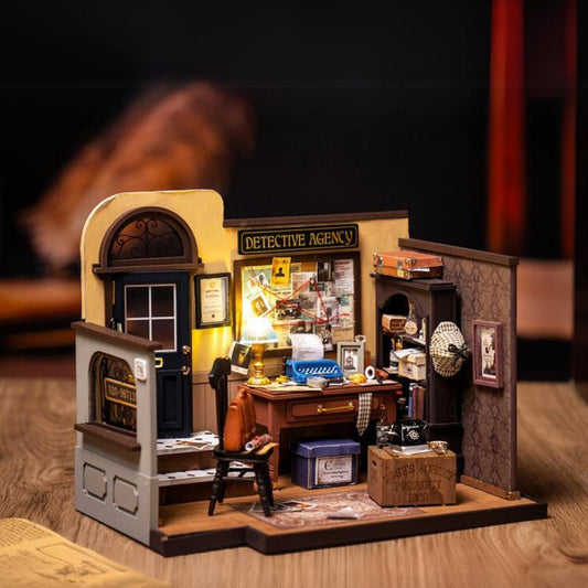 Mose's Detective Agency DIY Miniature House Kit - DIYRICLE