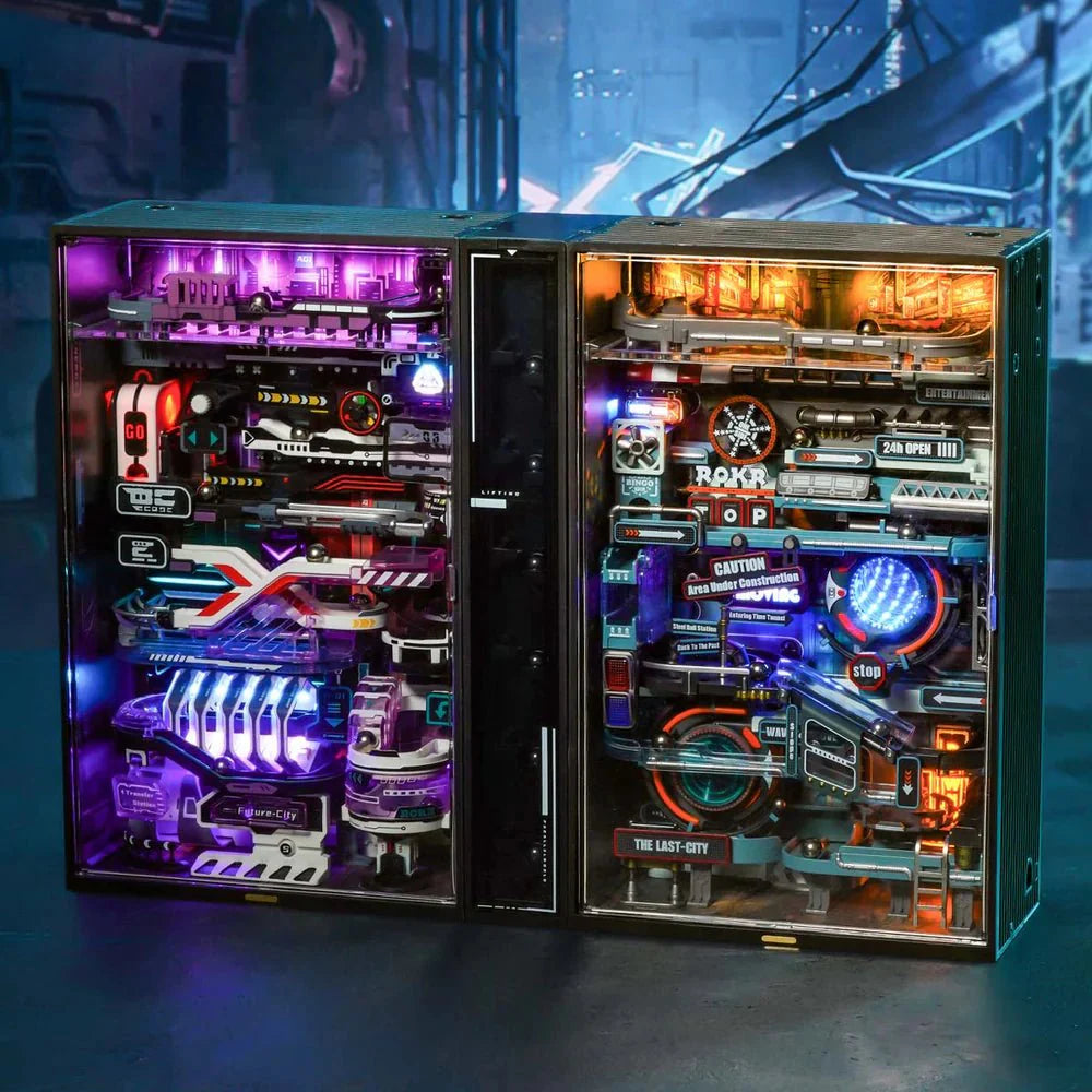 Neon Circuit City Marble Run DIY Kit