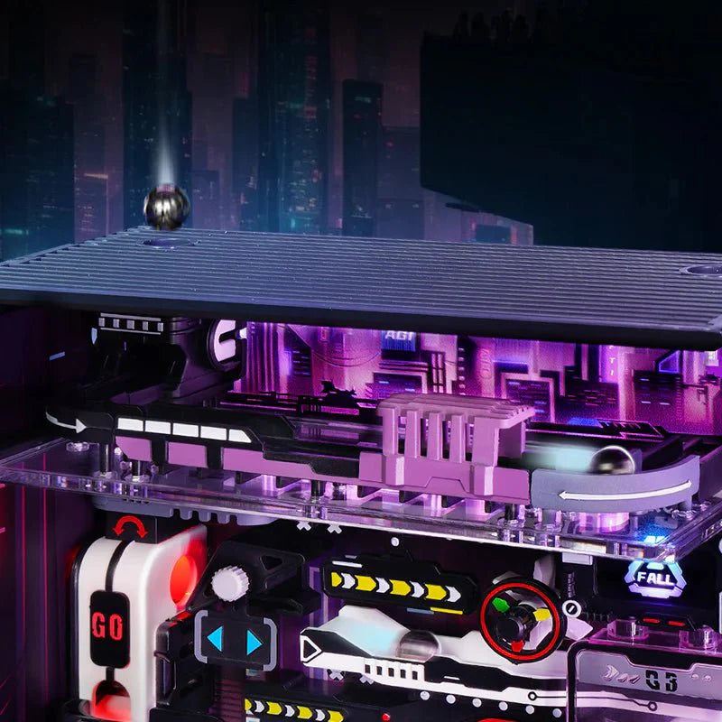 Neon Circuit City Marble Run DIY Kit