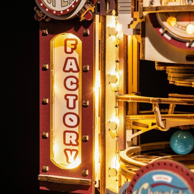 Neon Circuit City Marble Run DIY Kit