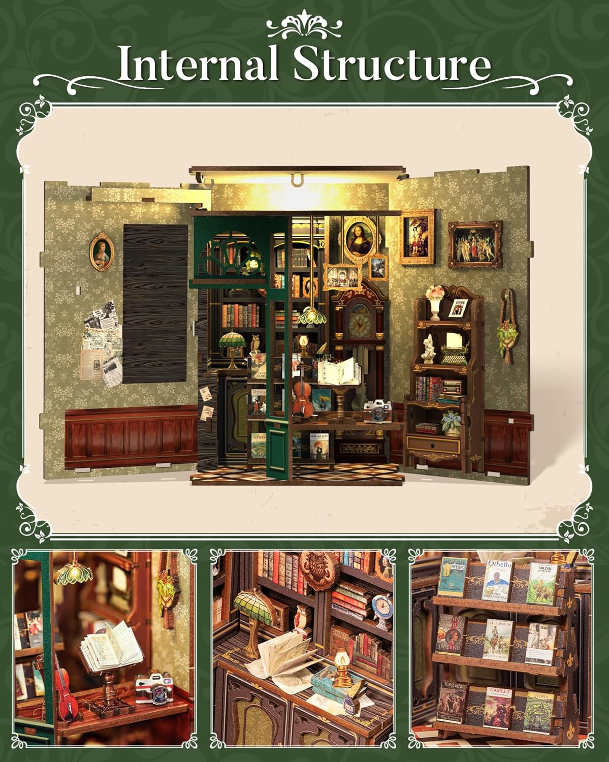 Owl Bookstore DIY Book Nook Kit