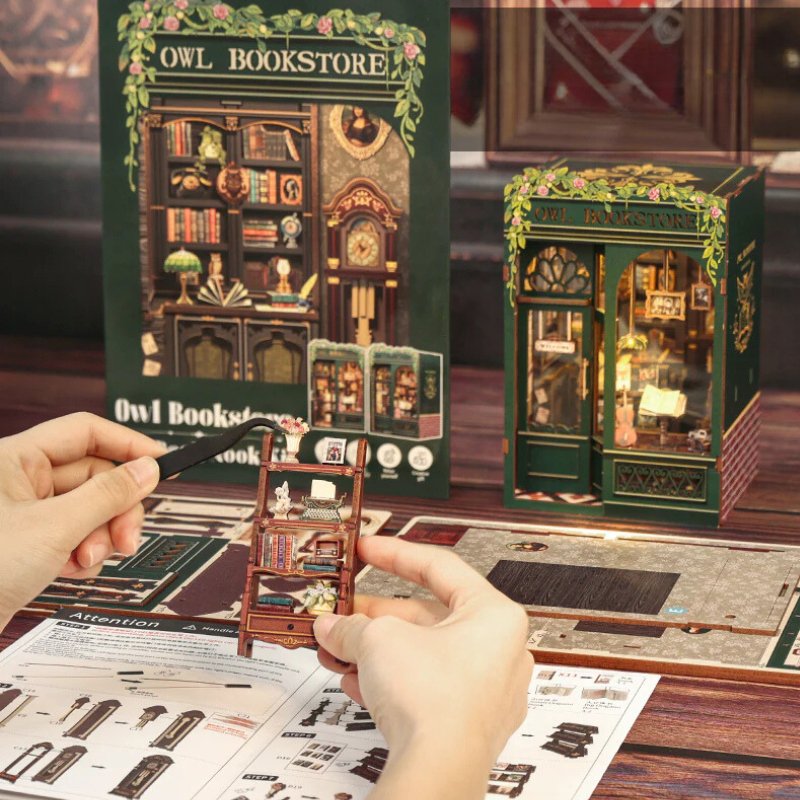 Owl Bookstore DIY Book Nook Kit