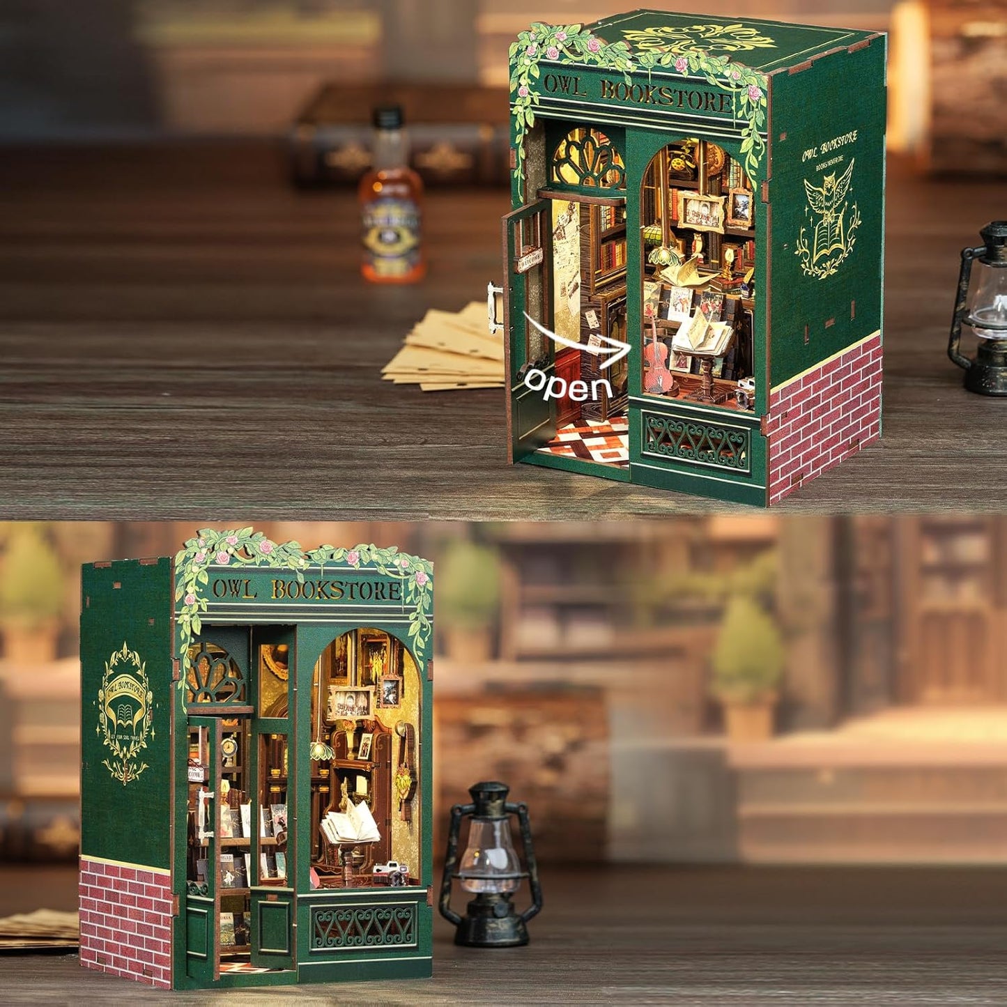 Owl Bookstore DIY Book Nook Kit