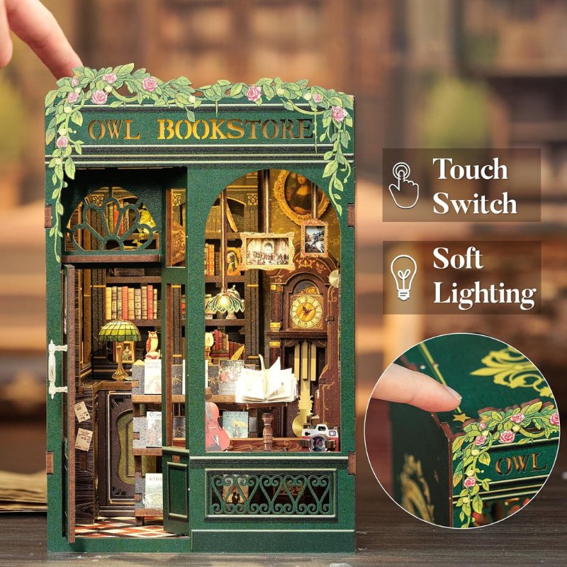 Owl Bookstore DIY Book Nook Kit