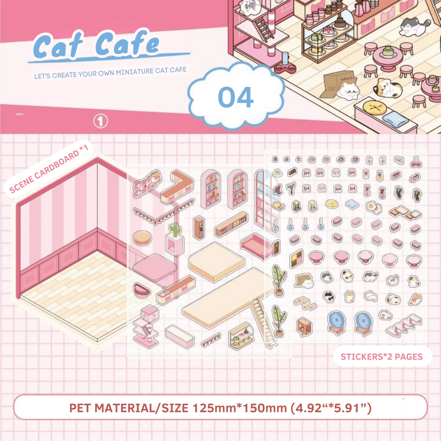 Paws Town - Stick n’ Scene 3D DIY Scene Stickers Therapy