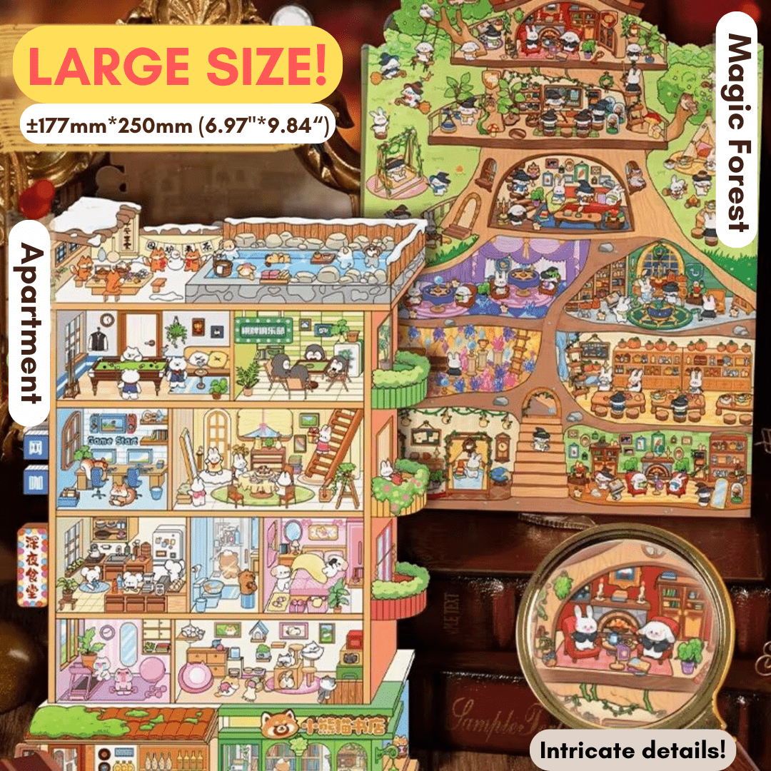 Pawtopia Apartment Series Large - Stick n’ Scene 3D DIY Scene Stickers Therapy