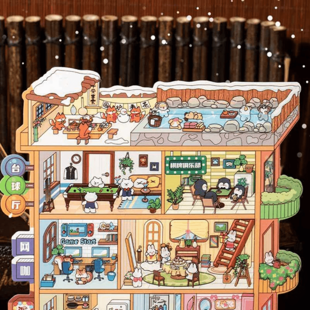 Pawtopia Apartment Series Large - Stick n’ Scene 3D DIY Scene Stickers Therapy