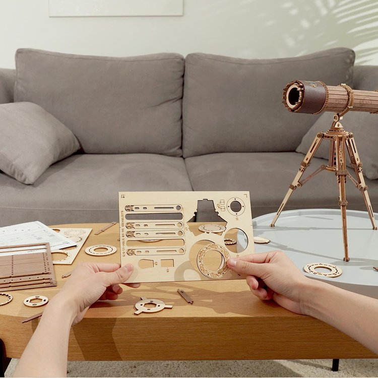 Pirate Monocular Telescope 3D Wooden Puzzle