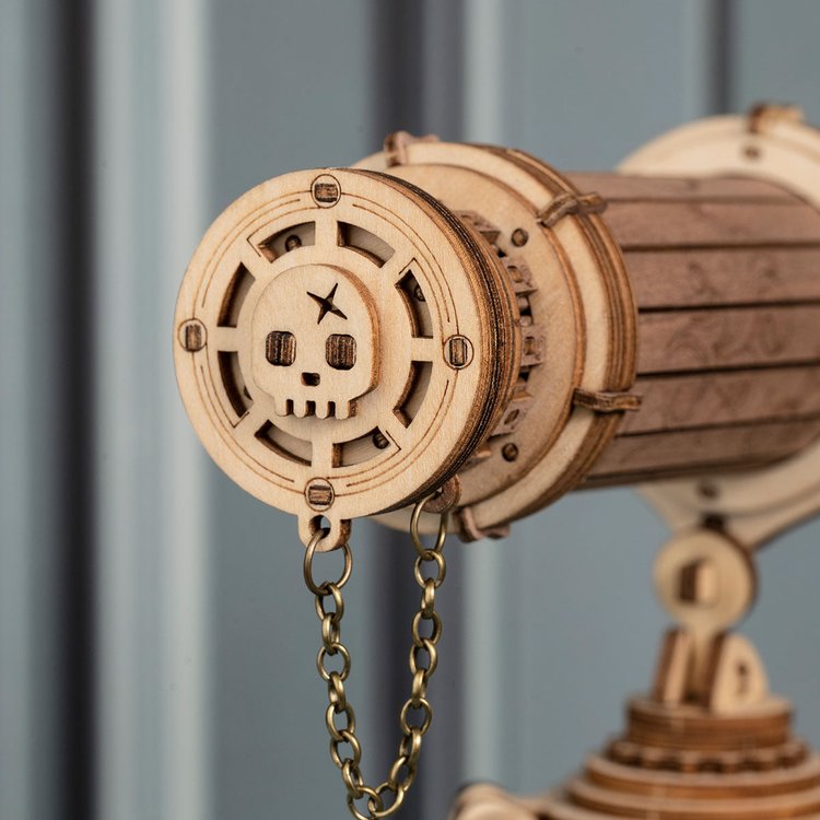 Pirate Monocular Telescope 3D Wooden Puzzle