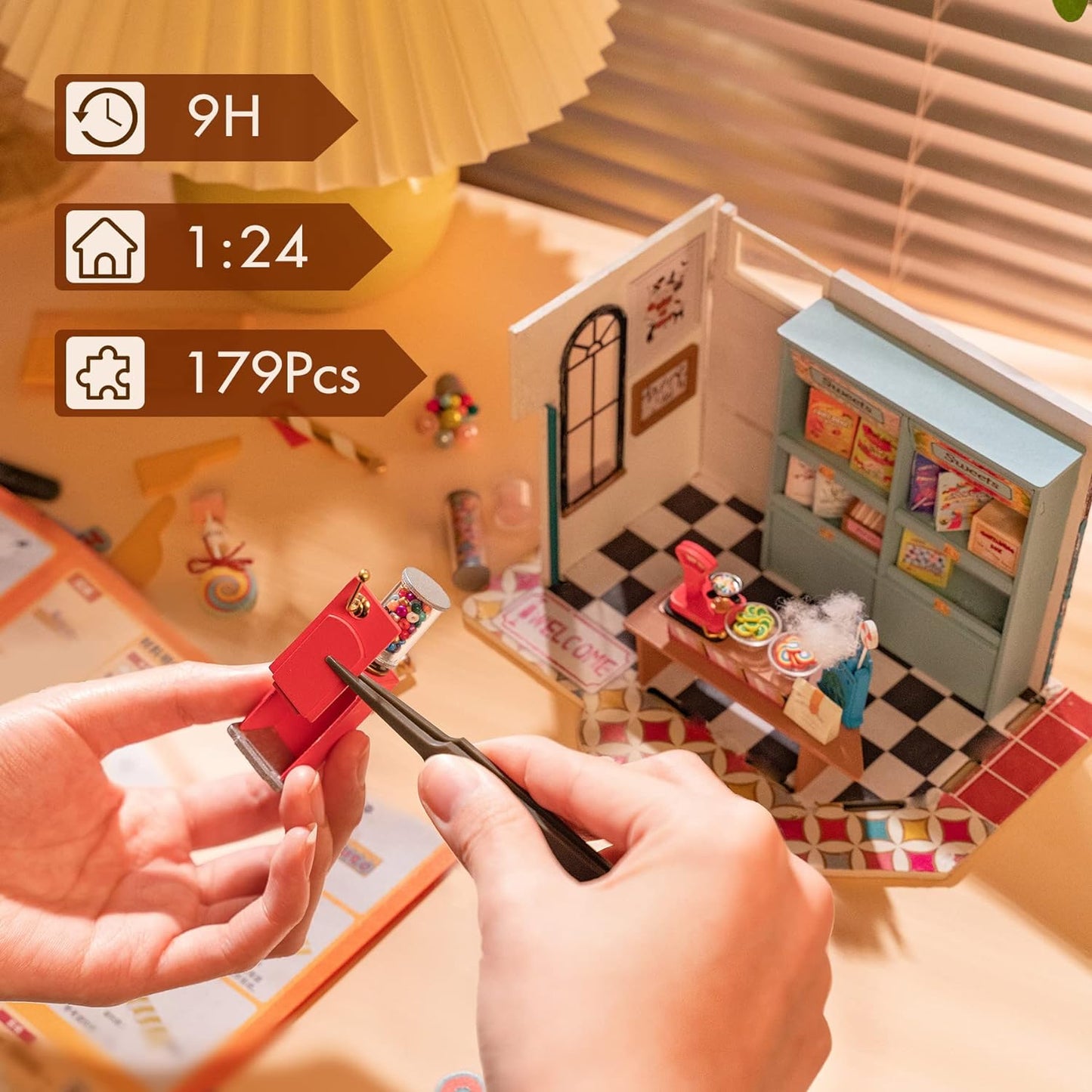 Rainbow Candy House DIY Miniature House