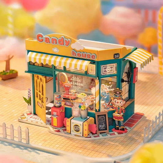 Rainbow Candy House DIY Miniature House - DIYRICLE