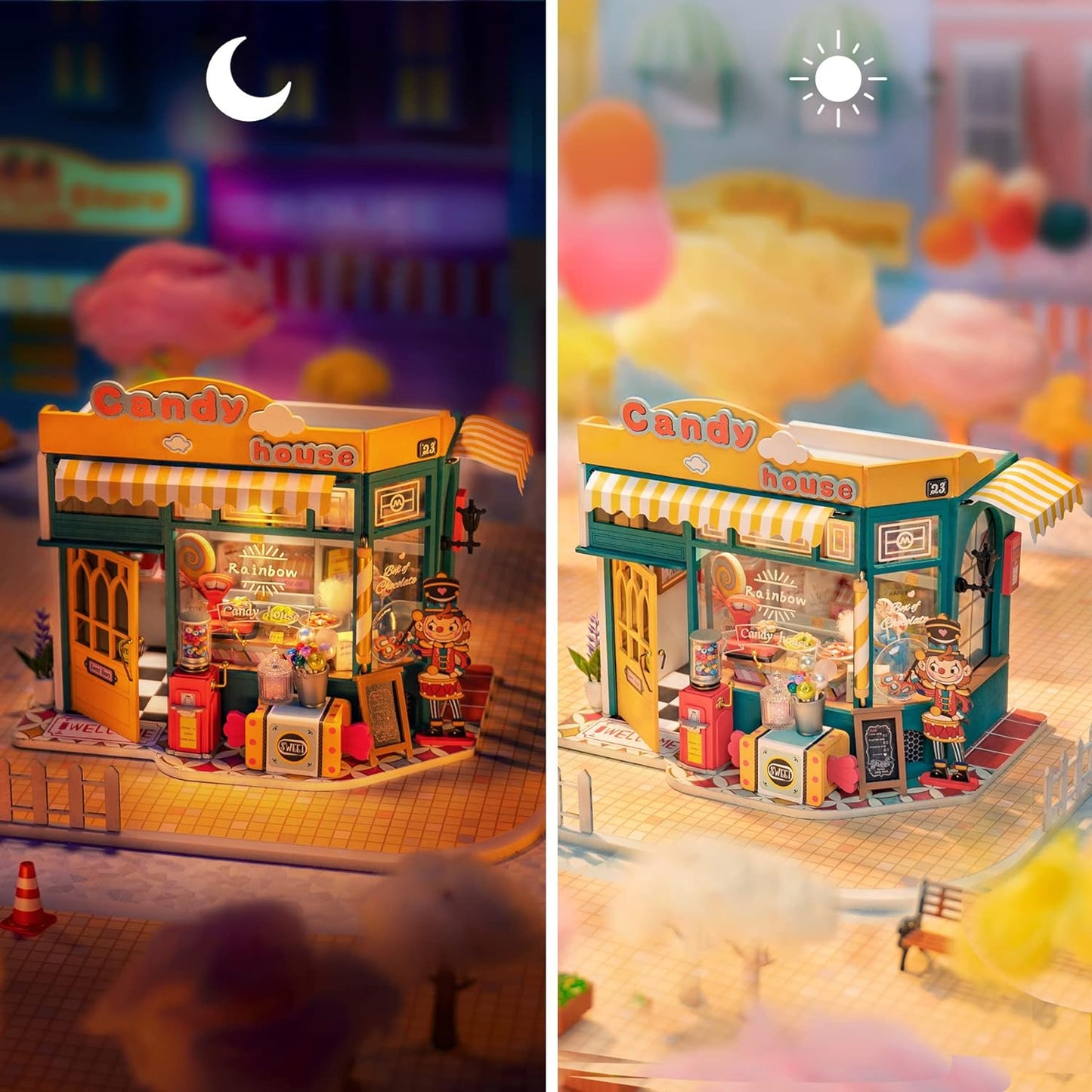 Rainbow Candy House DIY Miniature House