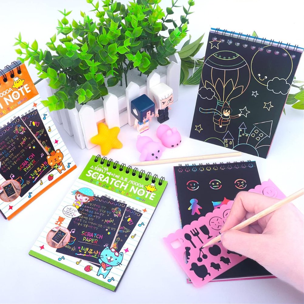 Rainbow DIY Scratch Papers