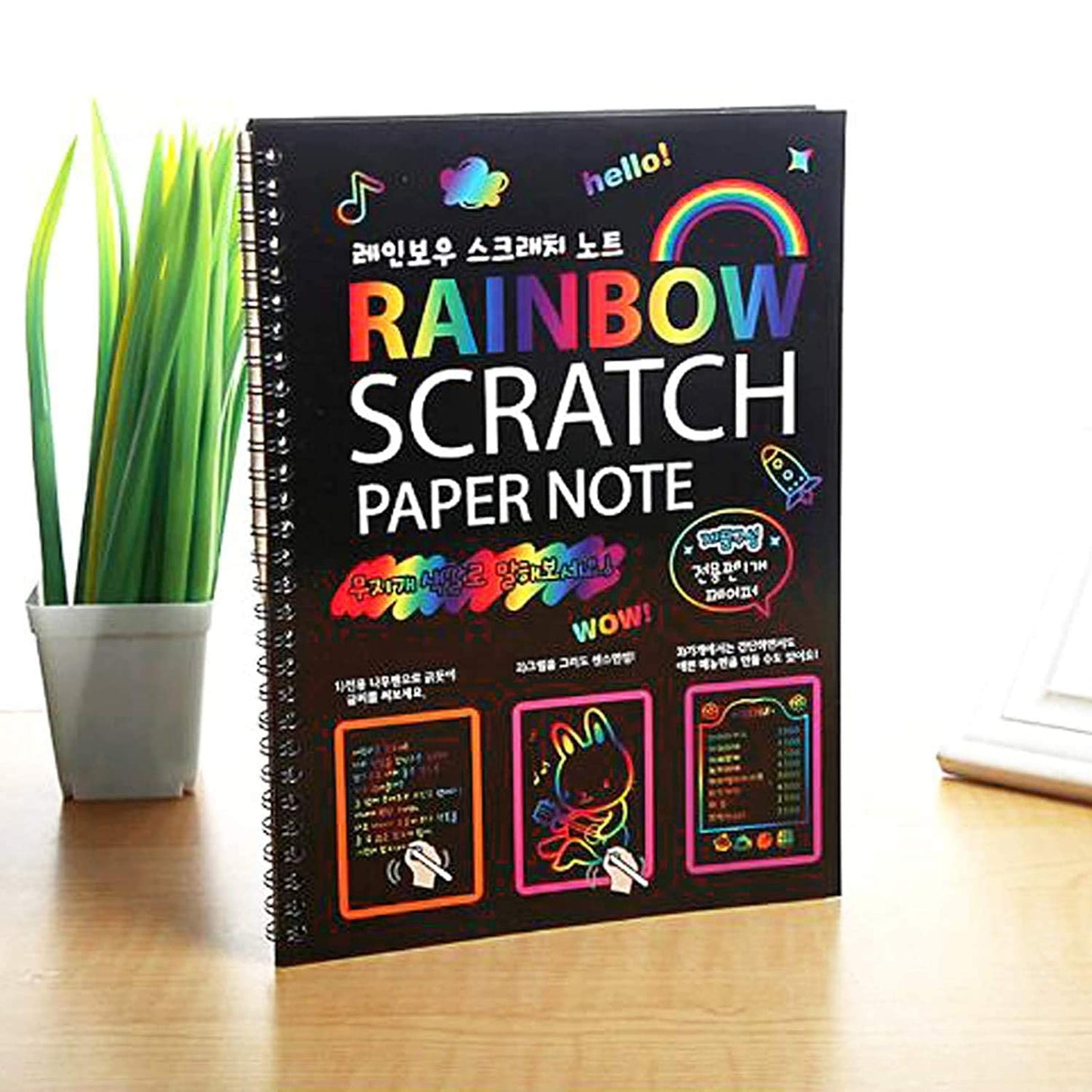 Rainbow DIY Scratch Papers