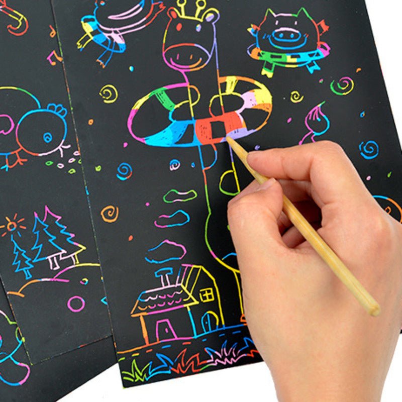 Rainbow DIY Scratch Papers