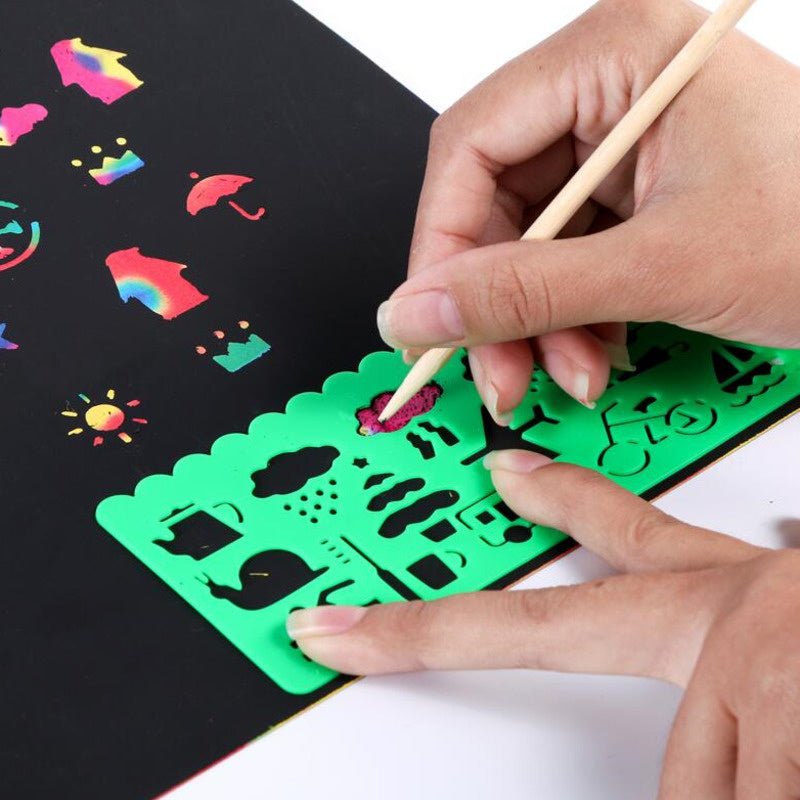 Rainbow DIY Scratch Papers