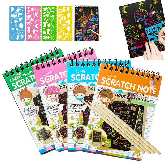 Rainbow DIY Scratch Papers
