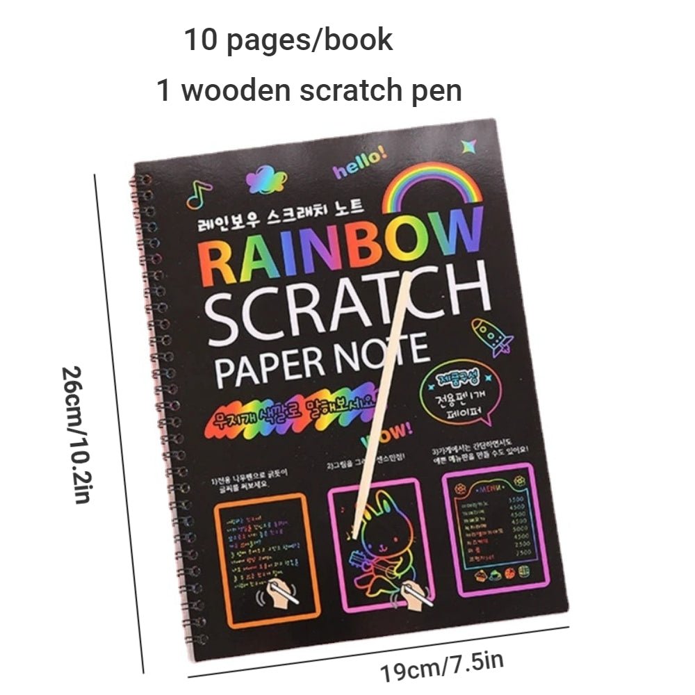 Rainbow DIY Scratch Papers
