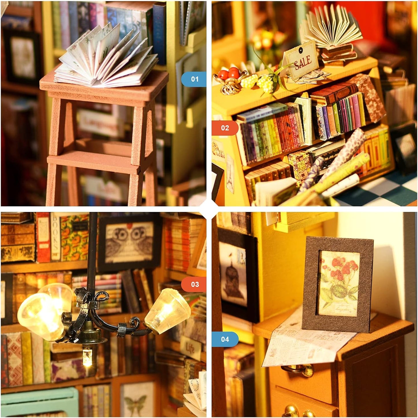 Sam's Study Library DIY Miniature House Kit