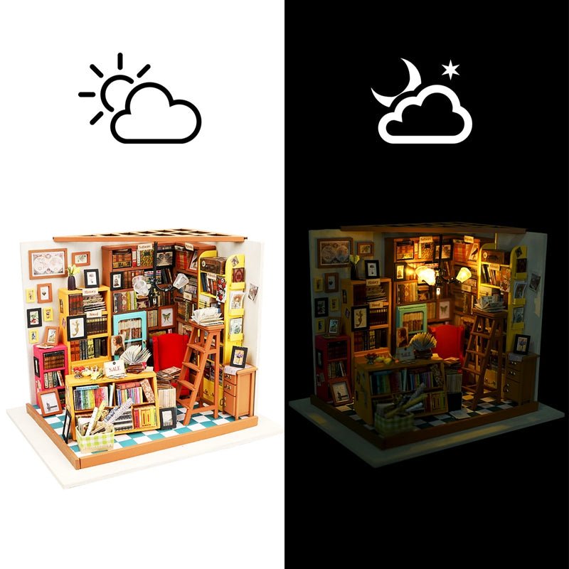 Sam's Study Library DIY Miniature House Kit