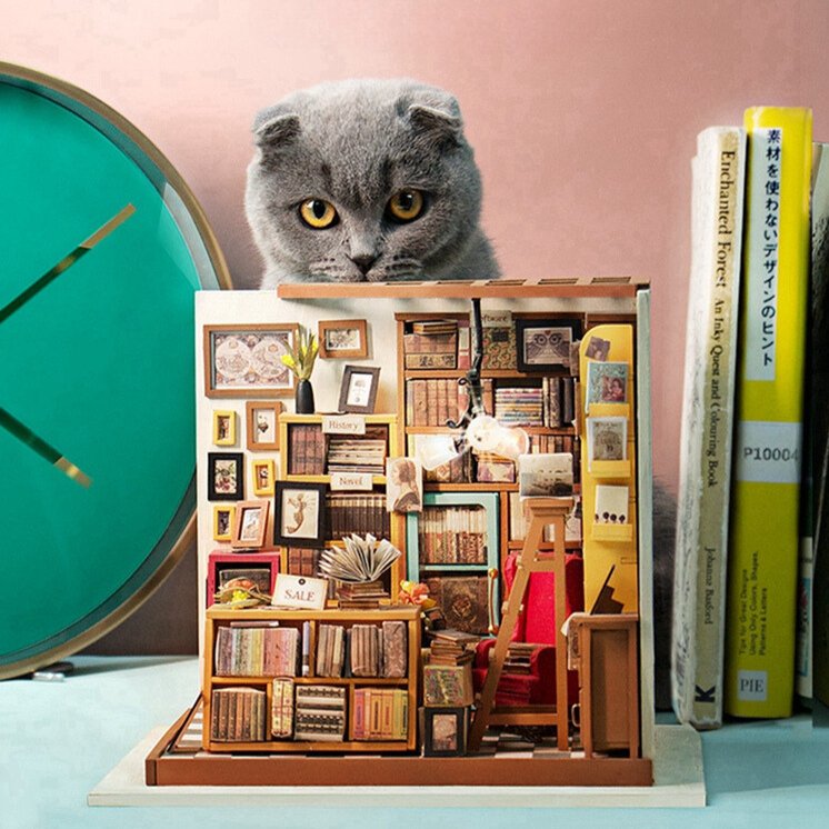 Sam's Study Library DIY Miniature House Kit