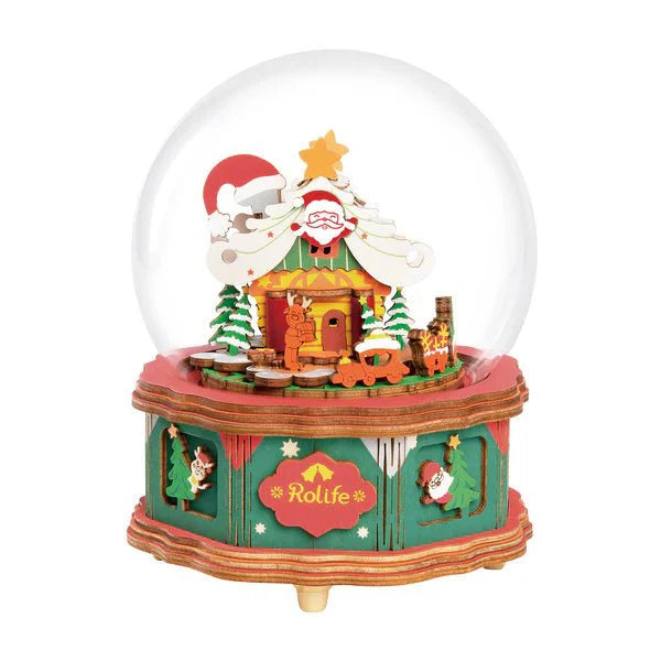 Santa's Christmas Village 3D DIY Music Box
