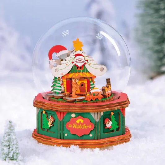 Santa's Christmas Village 3D DIY Music Box
