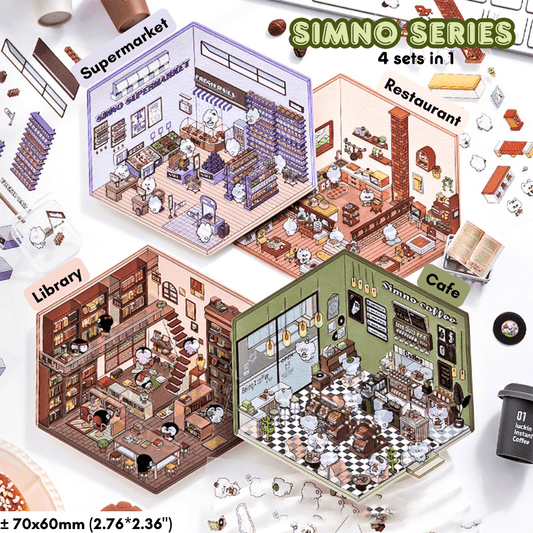Simno Series - Stick n’ Scene 3D DIY Scene Stickers Therapy - DIYRICLE