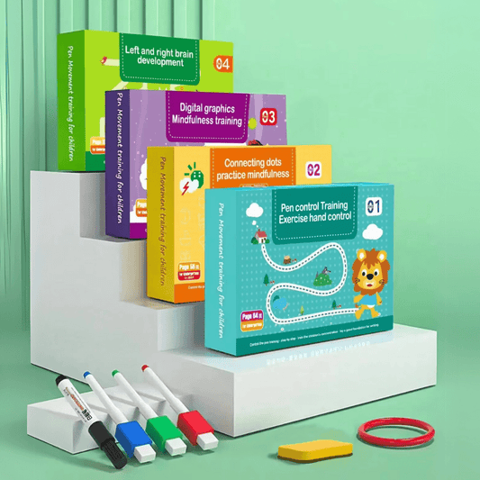 SmartLearn Kids Tracing Book: Erasable Montessori Practice for Numbers, Letters & Shapes - DIYRICLE
