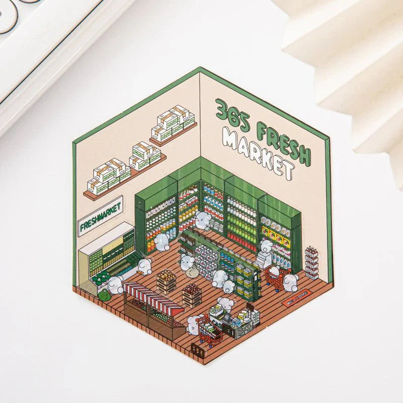 Snow Mice - Stick n’ Scene 3D DIY Scene Stickers Therapy