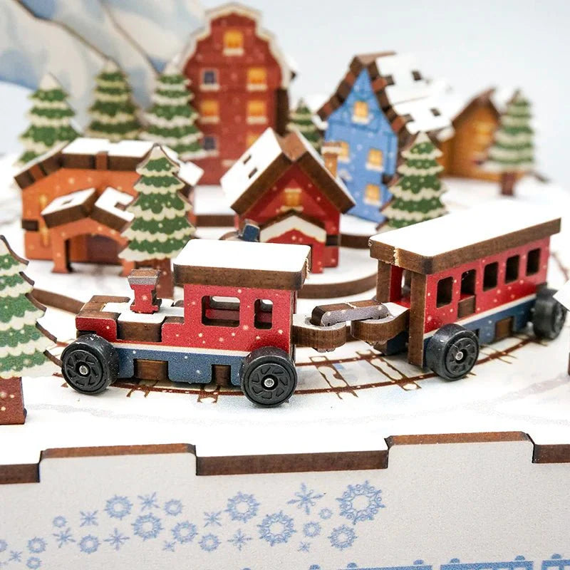 Snowy Town DIY Music Box