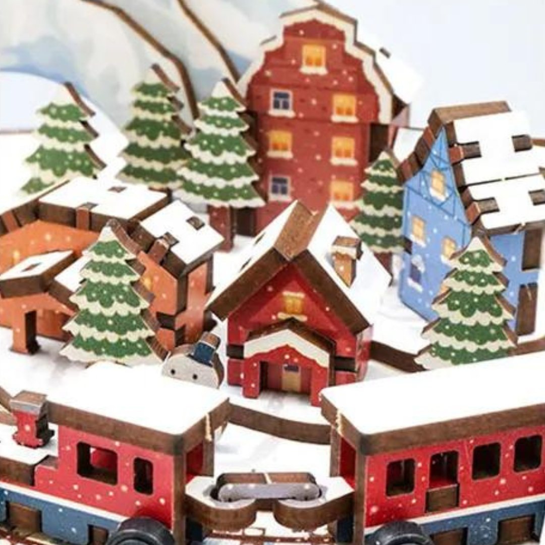Snowy Town DIY Music Box