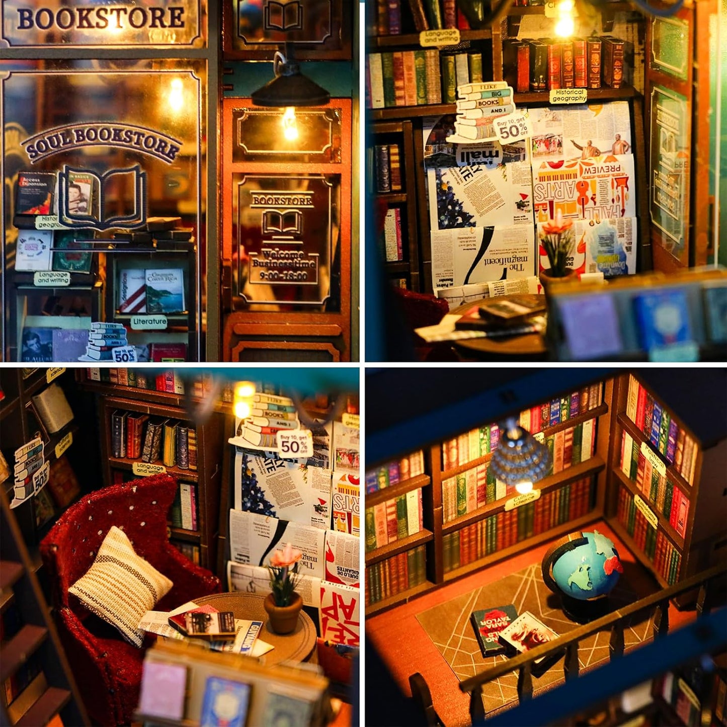 Soul Bookstore DIY Book Nook Kit