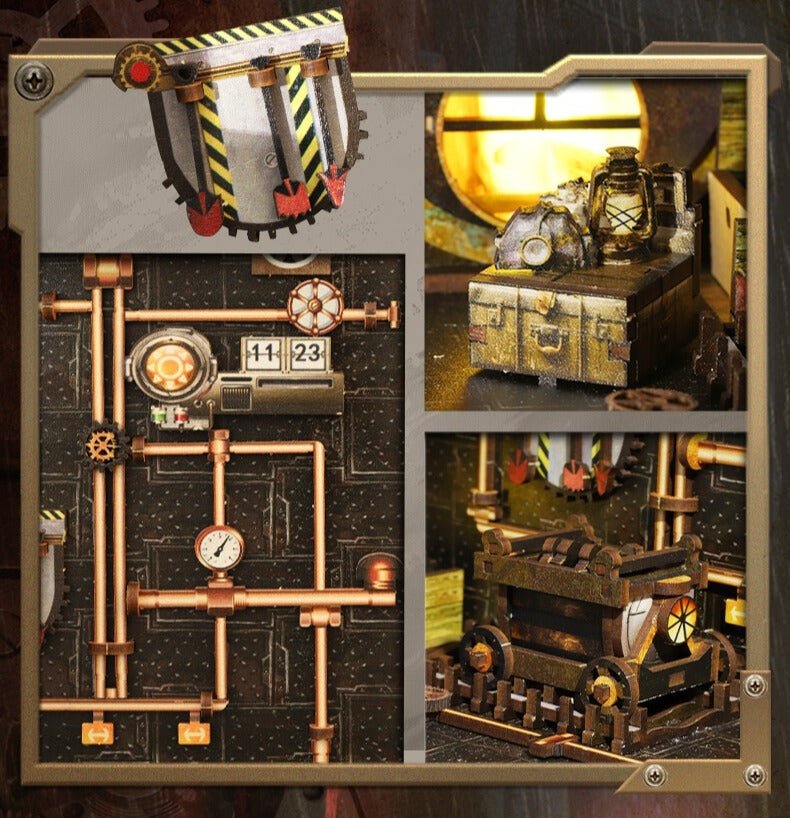 Steampunk Mechanica DIY Book Nook