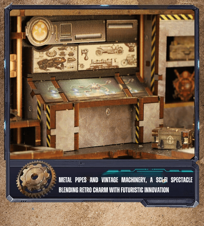 Steampunk Mechanica DIY Book Nook